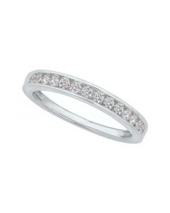 Diamond Channel Band (1/4 ct. t.w.) in 14K White Gold or Yellow Gold