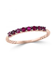 Ruby Stack Ring (1/3 ct. t.w.) in 14k Rose Gold