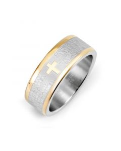 Men's Stainless Steel Lord's Prayer Ring