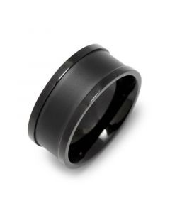 Men's Matte Center Ring