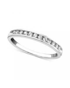 Diamond Channel Band (1/4 ct. t.w.) in 14k White or Yellow Gold