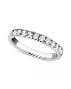 Diamond Channel Band (1/2 ct. t.w.) in 14k White or Yellow Gold