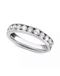 Diamond Channel Band (1 ct. t.w.) in 14k White or Yellow Gold