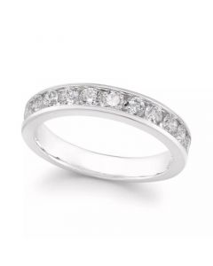 Diamond Channel Band (1 1/2 ct. t.w.) in 14k White or Yellow Gold