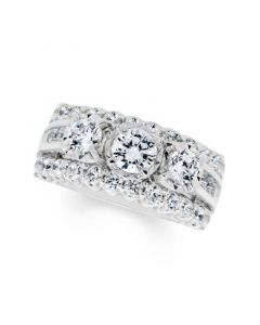 Diamond 3-Stone Ring (2 ct. t.w.) in 14k white Gold