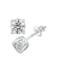 GIA Certified Diamond Stud Earrings (2 ct. t.w.) in 14K White Gold