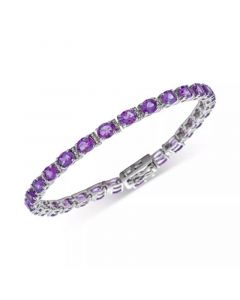 Rhodolite Garnet Oval Tennis Bracelet (12 ct. t.w.) in Sterling Silver (Also in Amethyst  & Multi-Gemstone)