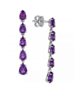 Blue Topaz Drop Earrings (5-1/3 ct. t.w.) in Sterling Silver (Also in Amethyst, Citrine & Multi-Gemstone)