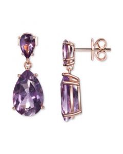 Blue Topaz Pear Drop Earrings (14-3/8 ct. t.w.) in Sterling Silver (Also in Pink Amethyst)