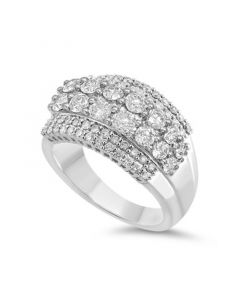 Diamond Anniversary Ring (2 ct. t.w.) in 14K White Gold