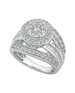 Diamond Dome Statement Ring (1 3/4 ct. t.w.) in 14k White Gold