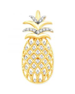 Diamond Pineapple Single Stud Earring (1/20 ct. t.w.) in 14k Gold