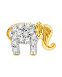 Diamond Elephant Single Stud Earring (1/10 ct. t.w.) in 14k Gold