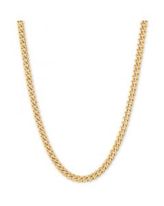 Miami Cuban Link 18" Chain Necklace (3mm) in 14k Gold