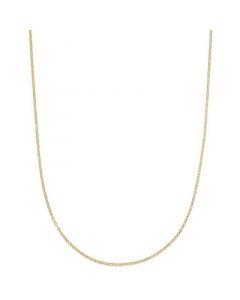 16" Flat Rolo Chain Necklace (1-3/8mm) in 14k Gold