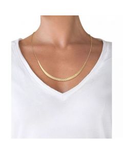 Textured Cleopatra 18" Statement Necklace in 18k Gold-Plated Sterling Silver, Created for Macy's (Also in Sterling Silver)