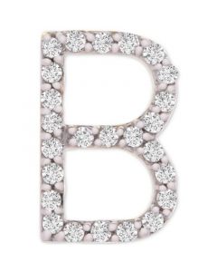 Diamond Initial B Single Stud Earring (1/20 ct. t.w.) in 14k Gold, Created for Macy's