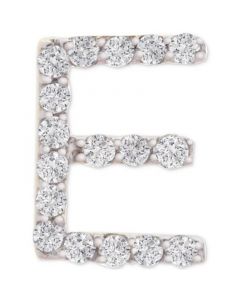 Diamond Initial E Single Stud Earring (1/20 ct. t.w.) in 14k Gold, Created for Macy's