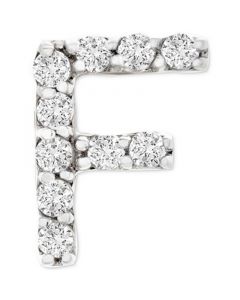 Diamond Initial F Single Stud Earring (1/20 ct. t.w.) in 14k Gold, Created for Macy's