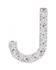 Diamond Initial J Single Stud Earring (1/20 ct. t.w.) in 14k Gold, Created for Macy's