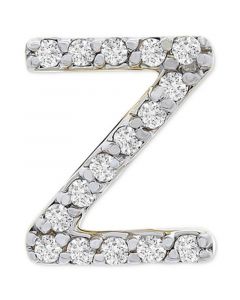 Diamond Initial Z Single Stud Earring (1/20 ct. t.w.) in 14k Gold, Created for Macy's