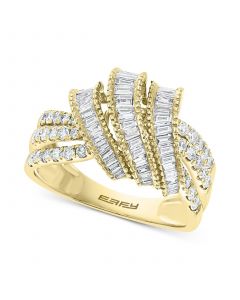 EFFY® Diamond Baguette Statement Ring (7/8 ct. t.w.) in 14k Gold