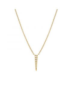 Diamond 14K Gold Dagger Necklace