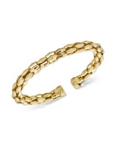 Turbo Link Bangle Bracelet in 14k Gold-Plated Sterling Silver