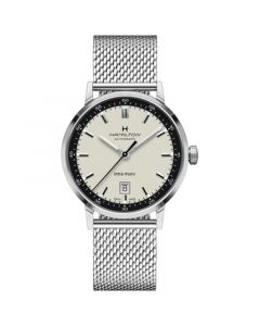 Men's Swiss Intra-Matic Stainless Steel Mesh Bracelet Watch 40mm