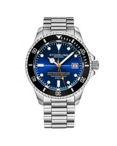 Men's Swiss Automatic Silver-Tone Stainless Steel Bracelet Watch 42mm