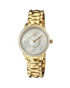 Women's Siena Swiss Quartz Ion Plating Gold-Tone Bracelet Watch 38mm