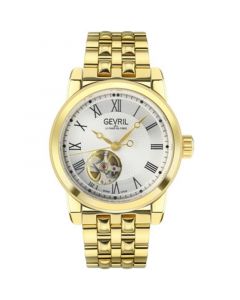 Men's Madison Swiss Automatic Ion Plating Gold-Tone Stainless Stell Bracelet Watch 39mm