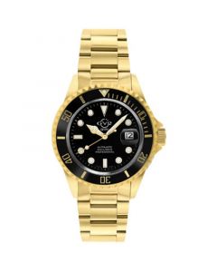 Men's Liguria Swiss Automatic Ion Plating Gold-Tone Stainless Steel Bracelet Watch 42mm