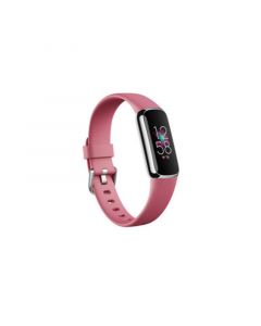 Luxe Fitness Tracker in Platinum with Orchid Wrist Band