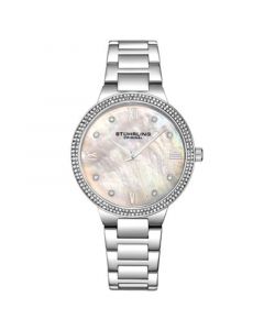 Women's Quartz Silver-Tone Link Bracelet Watch 38mm