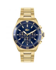 Men's Chronograph Tiebreaker Gold-Tone Bracelet Watch 44mm