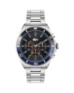 Men's Chronograph Tiebreaker Stainless Steel Bracelet Watch 44mm