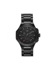 Men's Raptor Black Stainless Steel Bracelet Watch 46mm