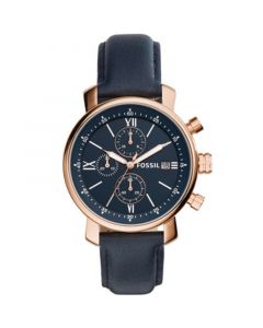 Men's Rhett Chronograph Blue Leather Watch 42mm