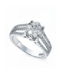 Effy Diamond Ring (9/10 ct. t.w.) in 14k White Gold