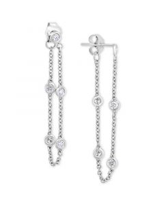 EFFY® Diamond Chain Drop Earrings (1/2 ct. t.w.) in 14k White Gold