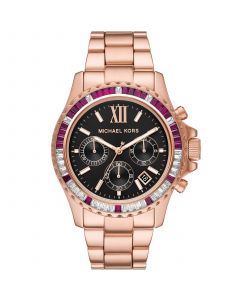 Women's Everest Chronograph Rose Gold-Tone Stainless Steel Bracelet Watch 42mm