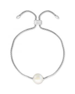 EFFY® Gray Cultured Freshwater Pearl (10mm) Bolo Bracelet in Sterling Silver