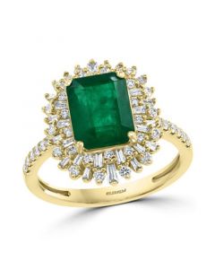 EFFY® Emerald (2-1/5 ct. t.w.) & Diamond (1/2 ct. t.w.) Ring in 14k Gold