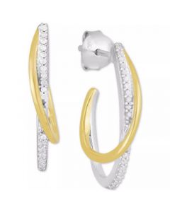 Diamond Fashion Hoop Earrings (1/6 ct. t.w.)