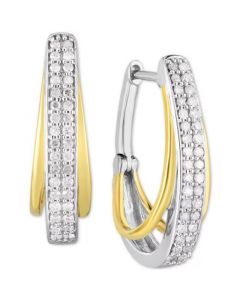 Diamond Double Row Hoop Earrings (1/3 ct. t.w.)