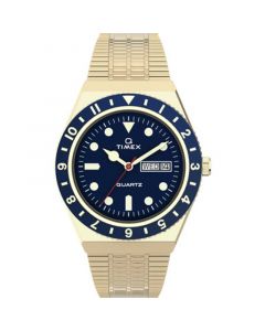 Men's Q Diver Inspired Gold-Tone Stainless Steel Bracelet Watch 38mm