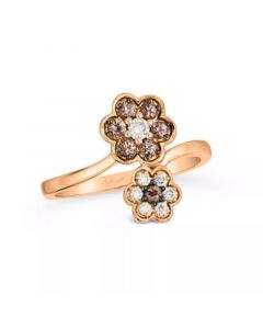 Chocolate Diamond® & Vanilla Diamonds® Ring (3/8 ct. t.w.) in 14k Rose, Yellow or White Gold