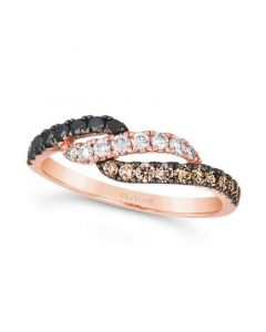 Multicolor Diamond Statement Ring (1/2 ct. t.w.) in 14k Rose Gold