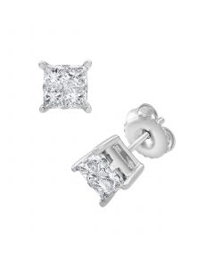 Diamond Earring (1 ct. t.w.) in 14K White Gold